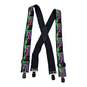 Vintage Arctic Cat Snowmobile Suspenders‎ Adult One Size Fits Most